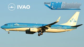 رحلة الخطوط الهولندية افتراضية MSFS2020 Flight No KLM1957 From EHAM TO LSZH quotIVAO Online quot [upl. by Estel]