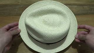 Christys Narrow Brim Trilby Panama  Cream [upl. by Lan418]