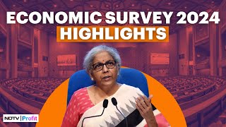 Economic Survey 2024 Details Indian Economy On Strong Wicket Stable Footing [upl. by Toblat]