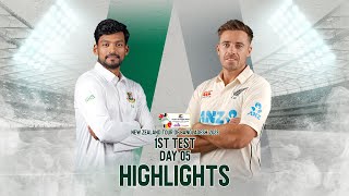 Bangladesh vs New Zealand Highlights  1st Test  Day 5  New Zealand Tour of Bangladesh 2023 [upl. by Iraam]