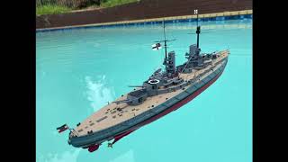 WWI German battleship “Kronprinz” 1915 ICM 1350 Kit RC Conversion [upl. by Yi]