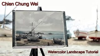 Watercolor Landscape Painting  Artist Chien Chung Wei  A Part of EPC Art Courses 簡忠威水彩畫示範 [upl. by Clarkson]