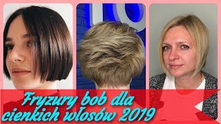 Top 20 💓 modne fryzury bob dla cienkich włosów 2019 [upl. by Ettennan479]