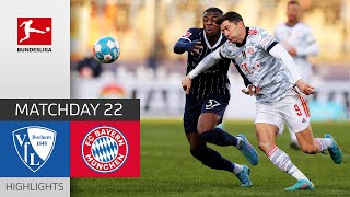 VfL Bochum  FC Bayern München 42  Highlights  Matchday 22 – Bundesliga 202122 [upl. by Ayanad916]