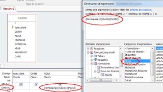 Liaison entre un formulaire Access et une requête [upl. by Liv]