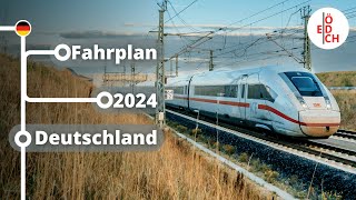 Größtes FernverkehrsAngebot seit 20 Jahren neue Verbindungen und mehr Fahrplan 2024 Deutschland [upl. by Suivatco]