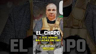 EL CHAPO Y SU ARSENAL BAÑADA EN ORO💸🇲🇽shorts mexico facts cartel [upl. by Osnofla]