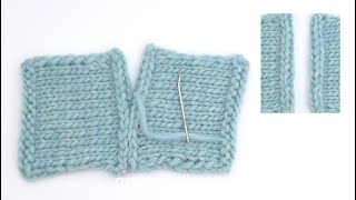 How to sew together 2 pieces with an Icord cast off [upl. by Greenberg438]