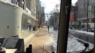 【前面展望】札幌市電 外回り循環全区間 Sapporo Streetcar Outherloop [upl. by Asenad681]