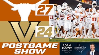 Texas Defeats Vanderbilt 2724  Postgame Show [upl. by Turner351]