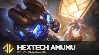 Hextech Amumu  League of Legends Splash Art Painting Process [upl. by Stoughton]