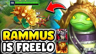 STOP SLEEPING ON RAMMUS TOP THIS CHAMPION IS LITERAL FREELO EPISODE 17 [upl. by Tiloine460]