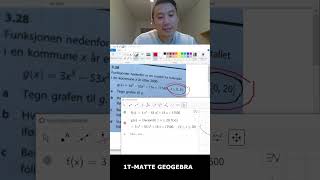 Hvordan løse Geogebra oppgaver i 1Tmatte [upl. by Emera]