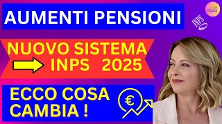 🚀 Pensioni 2025 Aumenti e Rivalutazione 100 Confermate ✅per fasce [upl. by Nyroc]