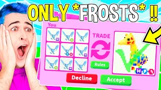 Trading ONLY FROST DRAGONS In Adopt Me Roblox EVIL TWIN Jeffo HACKED Me  Evil Twin REVEAL [upl. by Sonstrom17]