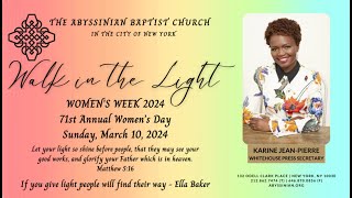 March 10 2024  71st Annual Womens Day Sunday Service [upl. by Esdnil]