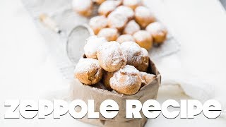 Zeppole Recipe  The Most Delicious Italian Donuts Ever [upl. by Quartas79]