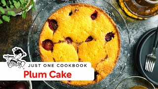 How to Make the Perfect Plum Cake すもものケーキ [upl. by Quillon]