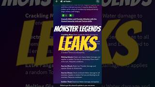 LEAKED Monster Legends Crocodile Attacker Monster 🤫 [upl. by Nylirrehs840]