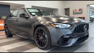 2024 MercedesAMG C 63 S E in MANUFAKTUR Graphite Grey Magno with Black MBTexMicrofiber Interior [upl. by Unam]