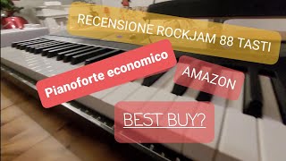 Pianofort digitale Rockjam rj88dp  recensione pianoforte economico Amazon ITA [upl. by Dublin]