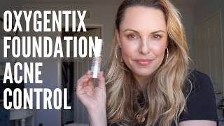 Oxygenetix Oxygenating Foundation Acne Control Review [upl. by Ecnedurp439]