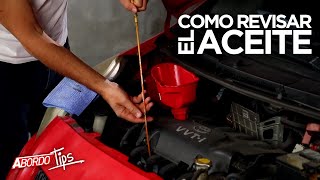 Aprende a revisar el aceite del motor de tu carro ABordoTips [upl. by Evey915]