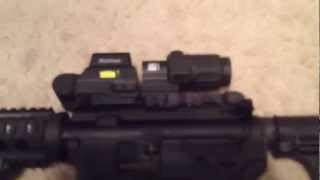 SampW MampP15x M4AR15 EOTech Hybrid Sight EXPS2 G33 overvi [upl. by Aitsirk]