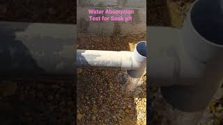 Water Absorption in soil  Water Absorption test for Soakaway  Water Absorption Test for Soak pit [upl. by Nettirb]