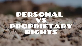 Personal vs Proprietary Rights  Land Law [upl. by Hendon776]