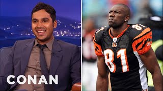 Kunal Nayyar VsTerrell Owens  CONAN on TBS [upl. by Florry]