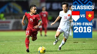 Indonesia vs Vietnam  AFFSuzukiCup Classics 2016 SemiFinal Full Match [upl. by Neerhtak203]