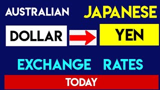 1 AUD to JPY  Convert Australian Dollars to Japanese Yen Currency Exchange Rates Today 05 SEP 2024 [upl. by Nilkoorb]