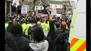 English Defence League EDL march in StokeonTrent [upl. by Ploch]