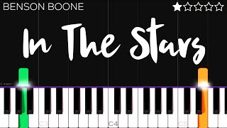 Benson Boone  In The Stars  EASY Piano Tutorial [upl. by Assiar]