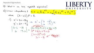 Repeated Eigenvalues [upl. by Senior]