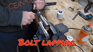 Lapping the bolt on a m96 mauser [upl. by Acima]