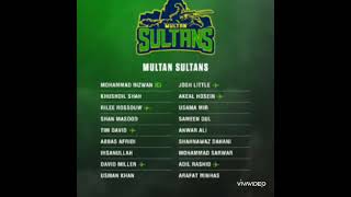 Multan Sultan Squad 2023  PSL 8 Multan Sultan  viral trending shorts cricket suggestion fyp [upl. by Schindler]