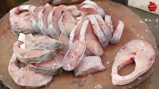 Amazing Fish Cleaning Skills  Indian Fish Market  Apple Street Food [upl. by Wolsky545]