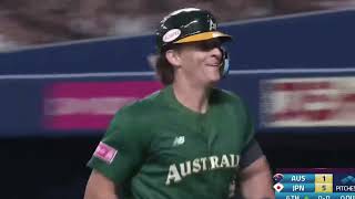 Premier12  Ulrich Bojarski with a solo homer vs Japan [upl. by Sinnal916]