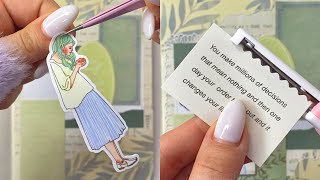 Decorating my new journal  ASMR for you 📗 [upl. by Janean]