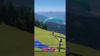 Paragliding launch on a warm summer day in Werfenweng paragliding [upl. by Naejamron]