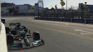 IRacing  Mercedes AMG F1 W12  Long Beach World Record  57055 [upl. by Semela]