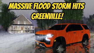 Greenville Wisc Roblox l HUGE FLOOD RAIN STORM Tornado Special F3X Roleplay [upl. by Erminie]