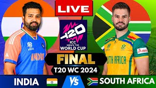 🔴 Live India vs South Africa T20 World Cup Final Match Score  Live Cricket Match Today IND vs SA [upl. by Nalod730]