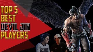 TOP 5 BEST DEVIL JIN PLAYERS  TEKKEN 7 [upl. by Nitsrik]