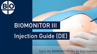 BIOMONITOR III Injection Procedure Animated Guide DE version [upl. by Noira]