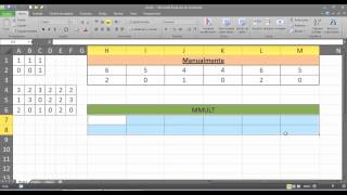 Episodio 252  Funciones Matriciales con fórmula de rango MMULT [upl. by Ttirb]