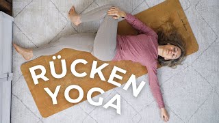 Yoga gegen Rückenschmerzen amp Verspannungen  Für Anfänger geeignet [upl. by Yrrab]