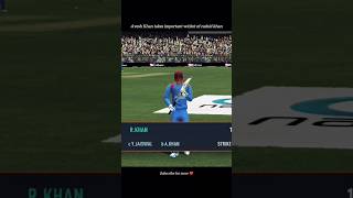 Avesh Khan takes important wicket of rashid Khan 🔥 in real cricket 24 shorts rc24 cricketshorts [upl. by Rolyak]